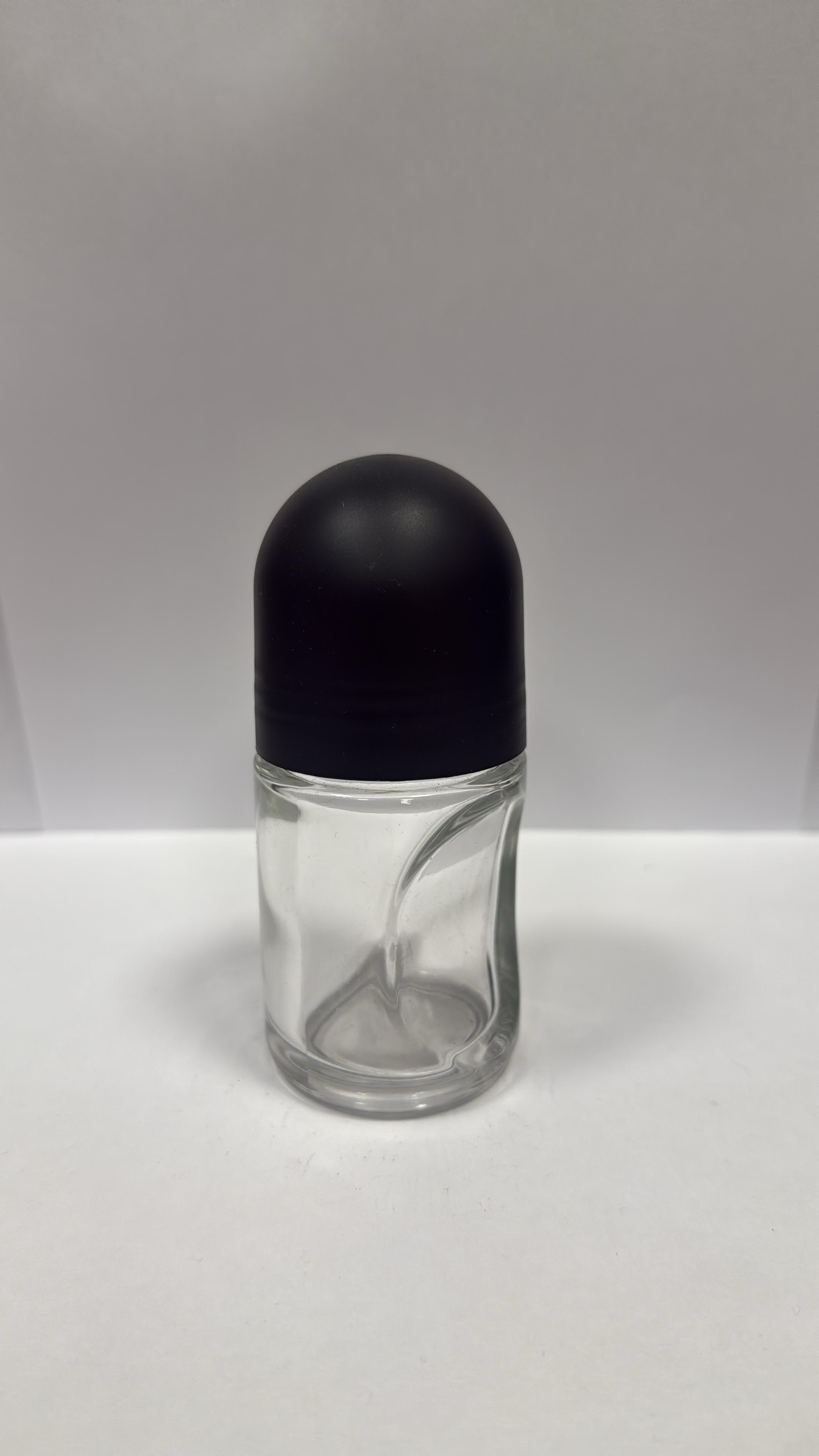 50 ml Plastik Roll On Şişe Siyah Kapak
