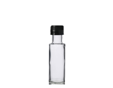 KARE ŞİŞE 100ML SİYAH TIPA-KAPAK