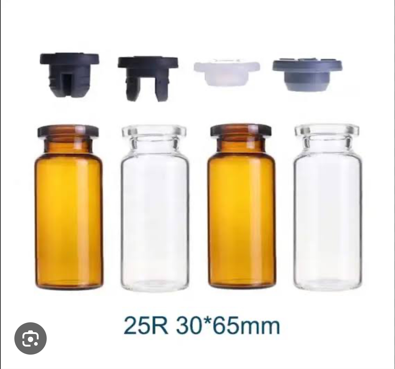 25 R ÇEKME CAM ŞİŞE AMBER - ŞEFFAF 
