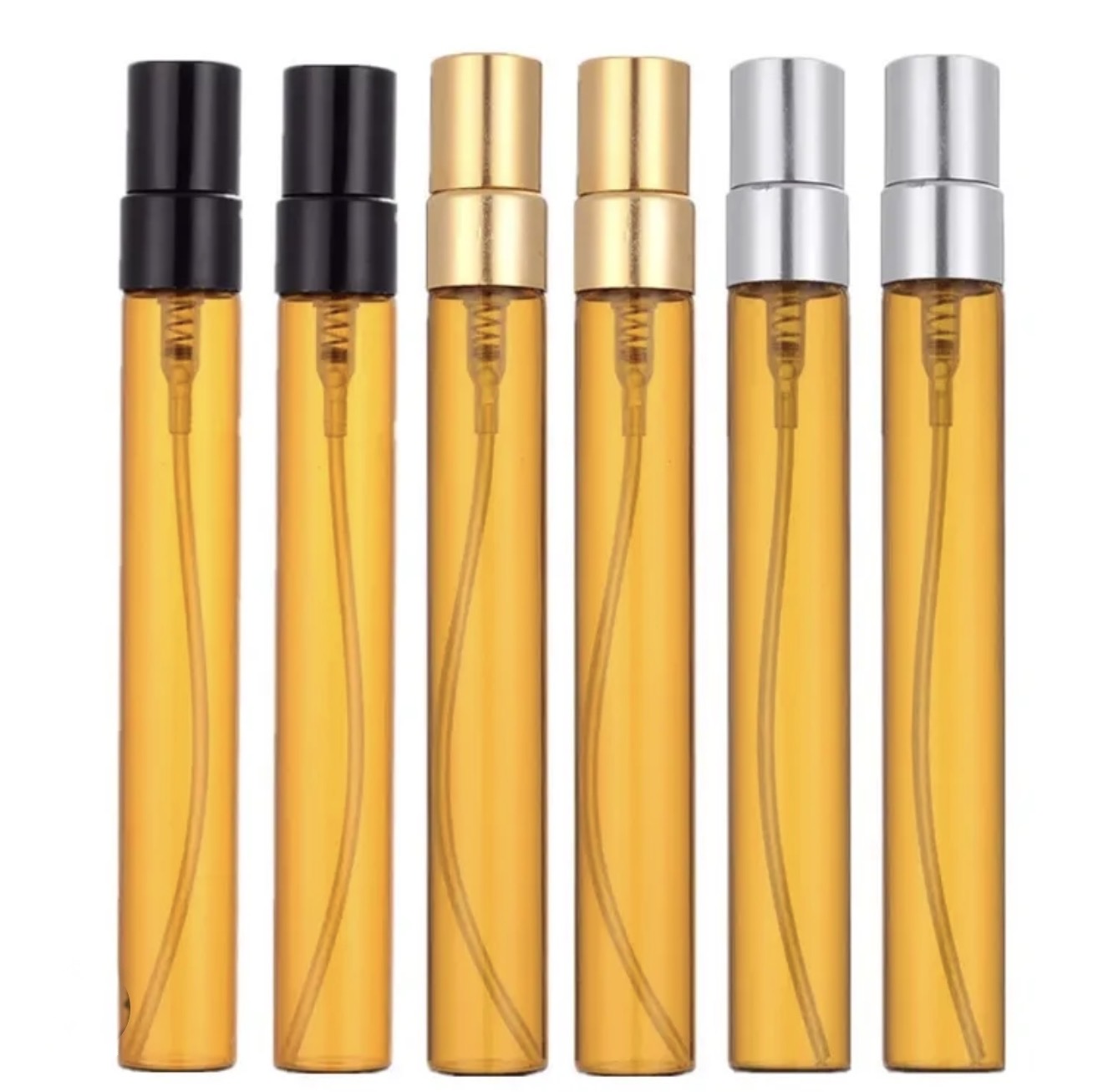 10 ML AMBER TESTER GOLD - GÜMÜŞ - SİYAH METAL TESTER PARFÜM ŞİŞESİ